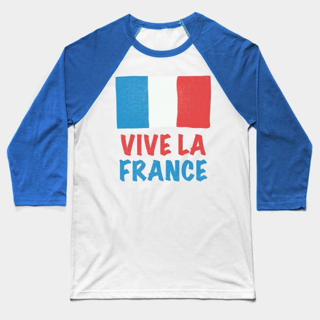 Vive La France Baseball T-Shirt by AntiqueImages